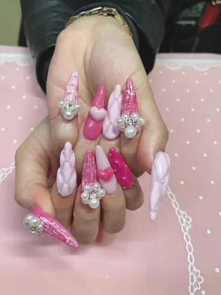 ロング ネイル 《LB》ラブリエ Nail&eyeのマツエク・マツパデザイン