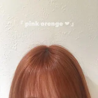 カラー ブリーチなしカラー ダブルカラーエクステのヘアスタイル