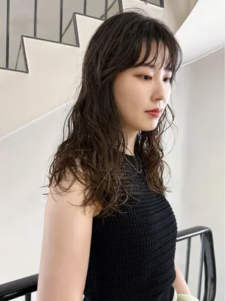 ロング パーマ hanami /名駅のヘアスタイル