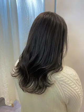 ロング カラー On所属・顔まわりカット🌟 くびれヘア/寺門遥輝のヘアスタイル