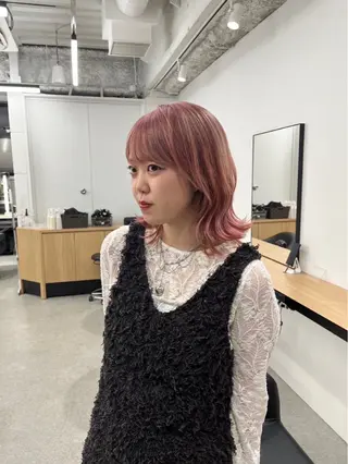 ミディアム モテヘア/グレージュ /ボブ/前原汐🎐のヘアスタイル