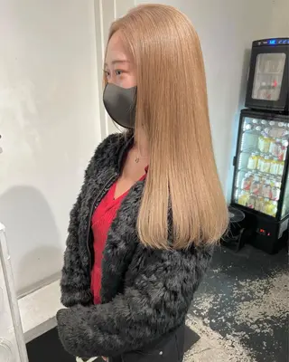 ミディアム カラー パーマ ヘアアレンジ メンズ キッズ nico TOKYO 渋谷所属・ブリーチ　ハイトーン 特化🌈フジタハルキのヘアスタイル