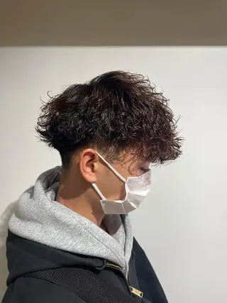 ショート カラー パーマ メンズ 【メンズサロン】 BLUCK 横浜のヘアスタイル