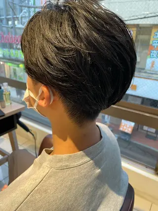 ミディアム パーマ メンズ 辻堂メンズ特化 YU-YAのヘアスタイル