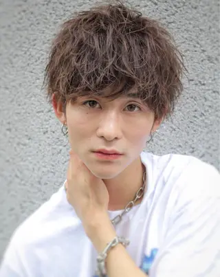 ショート メンズ ブリーチなし透明感 カラー/MISANOのヘアスタイル