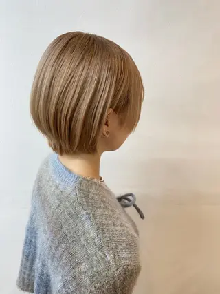 ショート カラー GLOSS 心斎橋 山上のヘアスタイル
