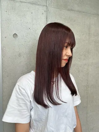 ロング カラー ヘアアレンジ ボブ艶モテカラー🫧 カリンのヘアスタイル