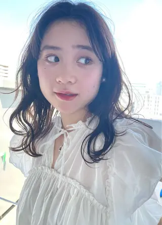 ミディアム 栄　mighty by H所属・不破一輝/栄/矢場町 ボブ/レイヤー/艶髪のヘアスタイル