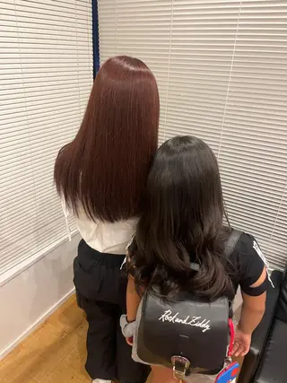 ロング カラー 藤原 智恵のヘアスタイル