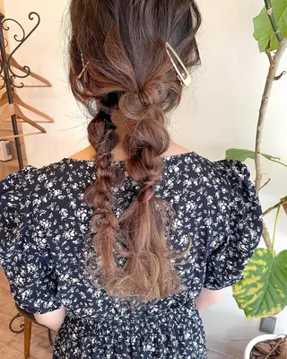 ロング ヘアアレンジ SHANTi 飯塚 ヘアセット/髪質改善のヘアスタイル