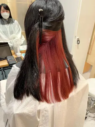 ロング カラー ヘアアレンジ emu所属・🌈髪質改善・美髪矯 正・平野瀬乃🌈のヘアスタイル