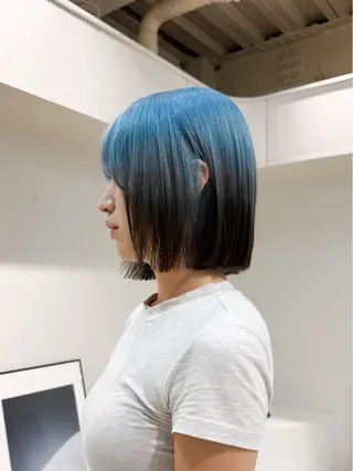 ミディアム カラー ヘアアレンジ 🦠デザインカラー/ 魚瀬あおい🦠のヘアスタイル