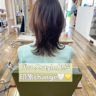 ミディアム 鎌倉 彩のヘアスタイル