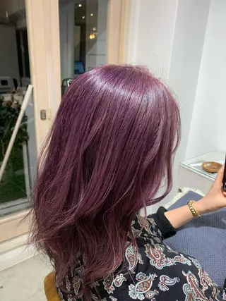 セミロング カラー パーマ ヘアアレンジ ネイル マツエク・マツパ Sia中野新橋 『JUNYA』のヘアスタイル