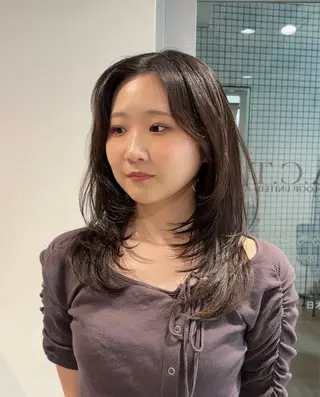 セミロング A.C.T C-LOOPUNITED所属・坂元 あかねのヘアスタイル