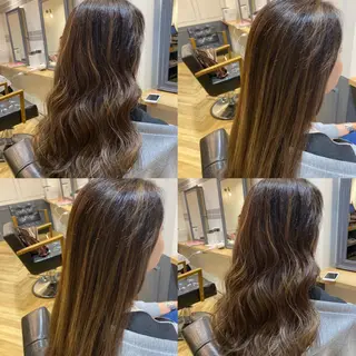 ロング カラー 艶カラー/韓国顔周り 🎀mamiのヘアスタイル