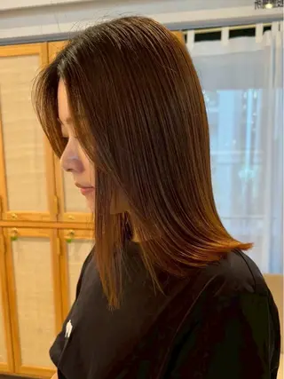 ミディアム nok所属・nok Osakaのヘアスタイル