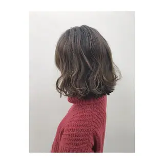ミディアム カラー 永岡 鉄平のヘアスタイル