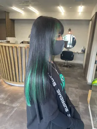 ロング 【髪質改善】 【酸性ストレート】のヘアスタイル