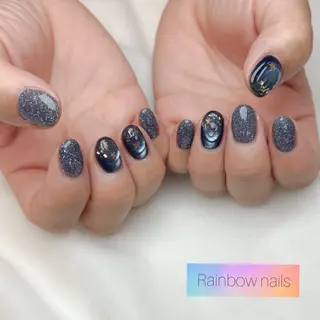 ネイル Rainbow nailsくろちゃんのネイルデザイン