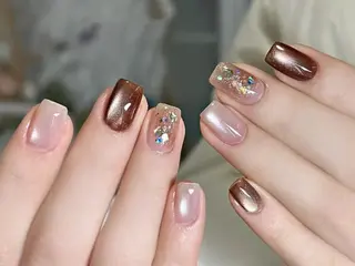 ネイル More Glam Nailsalon 大宮東口店 ～韓国ネイル・ワンホンネイル・スカルプネイル～所属・大宮 愛のネイルデザイン