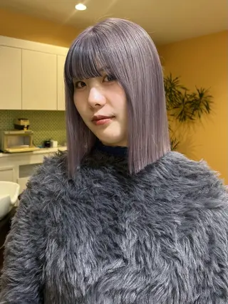 ミディアム カラー 💙ルル💙 ハイトーン/レイヤーのヘアスタイル