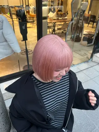 ショート カラー 赤みゼロ/透明感 カラー🌿KANTAのヘアスタイル