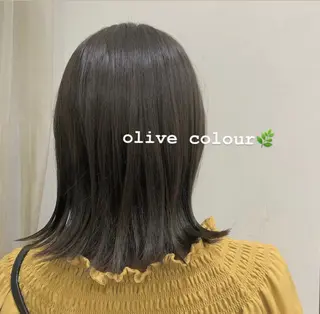 セミロング カラー 顔周りレイヤー 🎀マリノのヘアスタイル