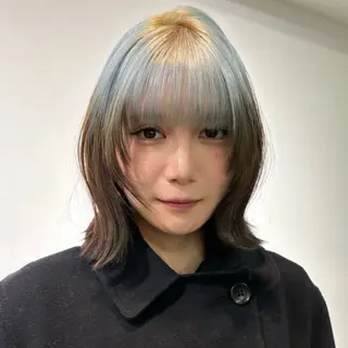 ミディアム カラー ヘアアレンジ 🌈【🎀ヘアデザイ ナー🎀】✨ノン✨のヘアスタイル