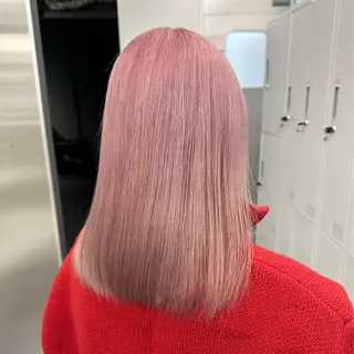 ミディアム カラー 🎀ハイトーン🎀 ケアブリーチmikuのヘアスタイル
