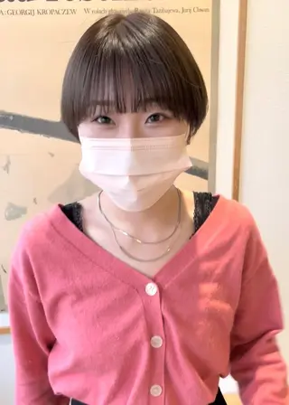 ショート カラー ヒナゴ トヨカズのヘアスタイル