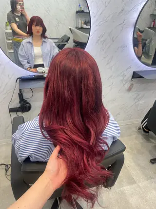 ロング カラー hair salon dot. mooda 韓国風サロン 町田店所属・韓国風ヘア🎀🩶 /♡𝓝𝓸𝓪♡のヘアスタイル