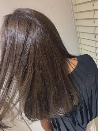 セミロング カラー 似合わせカラー/艶 髪質改善/ヨシザキのヘアスタイル