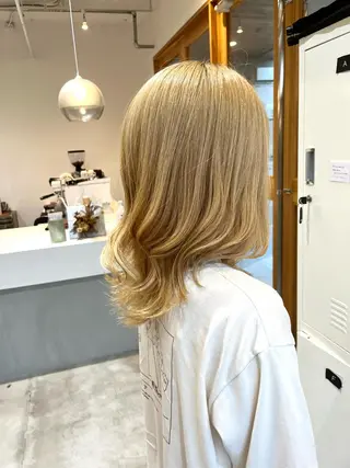 ミディアム カラー 丹田 龍輔のヘアスタイル