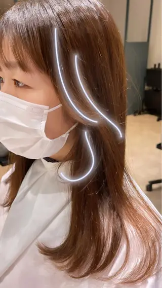 セミロング ano @anomukuiのヘアスタイル