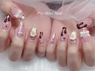 ネイル HANA 長さだしのネイルデザイン