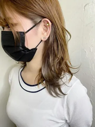 ミディアム カラー 韓国ヘア🫧艶カラー 🫧髪質改善/オオヤのヘアスタイル