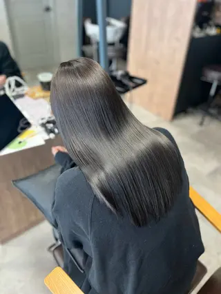 セミロング 韓国ヘア/髪質改善 /艶カラー/sahoのヘアスタイル