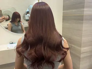 ロング カラー パーマ ヘアアレンジ メンズ キッズ 🤍韓国風/艶髪🤍 鳥越美羽のヘアスタイル