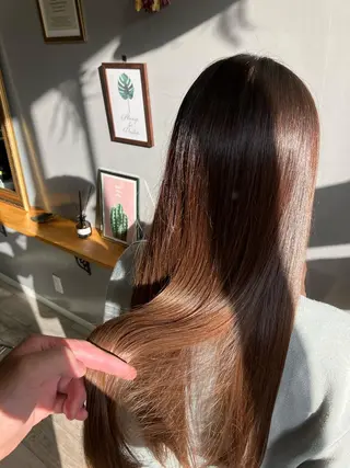 ロング 渡辺俊介 暗髪カラー /美髪矯正/髪質改善のヘアスタイル