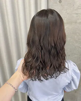 ミディアム パーマ ボブパーマコテ巻き風 パーマNo1深江秀平のヘアスタイル