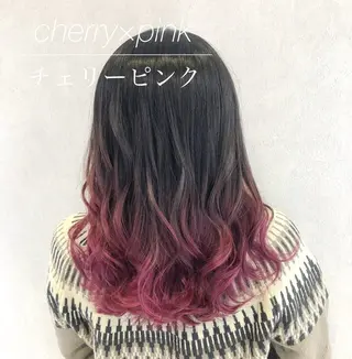 ミディアム カラー シールエクステ/渋谷 ／ギャル/LIALAのヘアスタイル