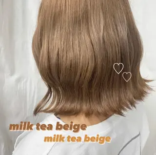 ミディアム カラー フクダ ジュリのヘアスタイル