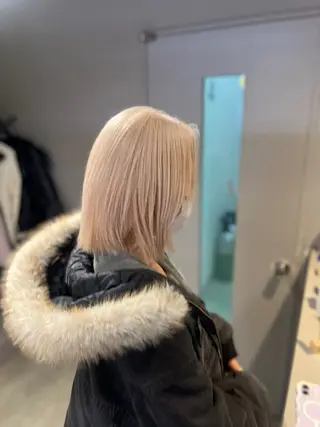 ショート カラー ヘアアレンジ 透明感×韓流ハイ トーン🫧RYUTAのヘアスタイル