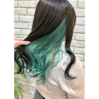 ミディアム カラー 推しカラー✨ オタク美容師ユウカのヘアスタイル