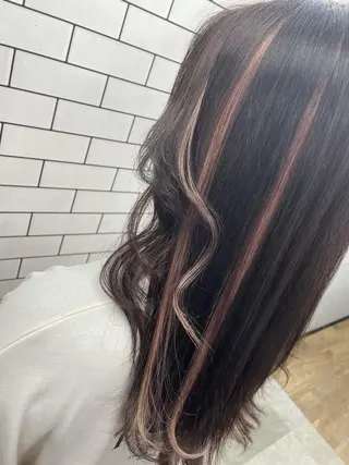 セミロング カラー リルフェアリー 磐田店のヘアスタイル