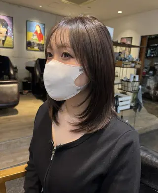 セミロング 佐藤彩奈 メンズカット限定のマツエク・マツパデザイン