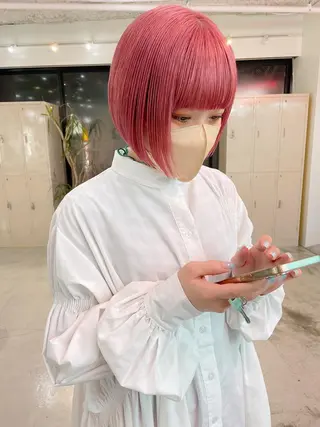 ミディアム カラー ヘアアレンジ 💖美髪矯正💖 辻未侑のヘアスタイル