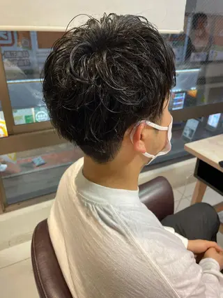 ショート パーマ メンズ 辻堂メンズ特化 YU-YAのヘアスタイル