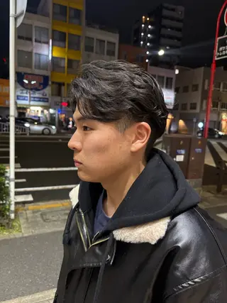 パーマ メンズ パーマ/カラーモデル ななほのヘアスタイル